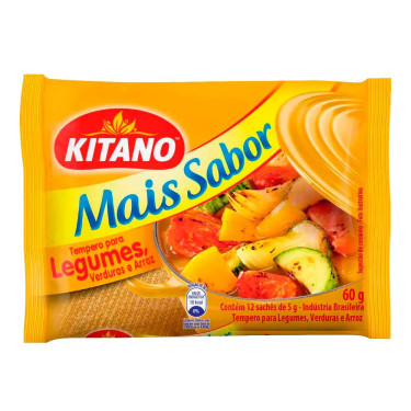 Tempero Kitano 60g Legumes Verduras e Arroz