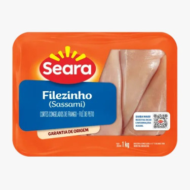 Filezinho De Peito De Frango Seara Bandeja 1Kg