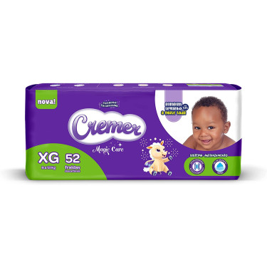 Fralda Descartável Cremer Hiper Magic Care XG 52Unid