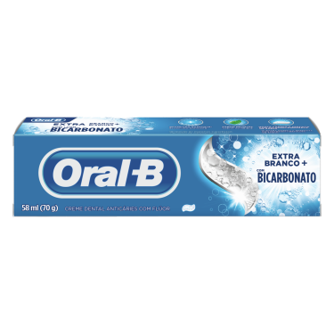 Creme Dental Extra Branco+bicarb.Sodio Oral b 70g