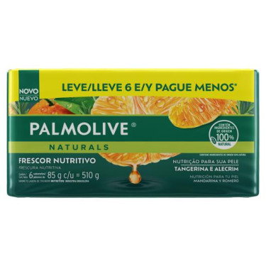 Sabonete Palmolive Hidratante Tangerina Alecrim 85g Lv6pgmenos
