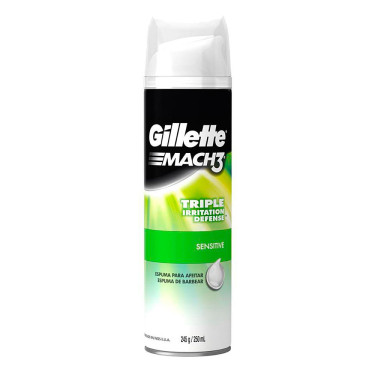 Espuma de Barbear Gillette Mach 3 245g