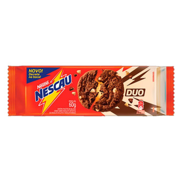Biscoito Cookies Nestle Nescau Duo Gostas de Chocolate 60g