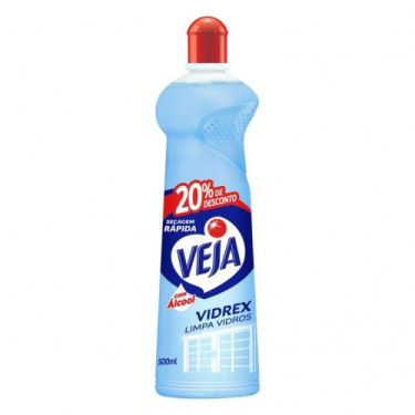 Limpador Vidro Veja com Alcool  500ML Tradicinal