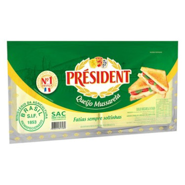 Queijo Mussarela  President 1KG Fatiada