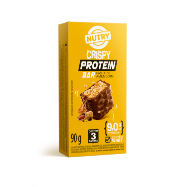 Cereal Barra Protein Crispy Pasta Amendoim Nutry 90g