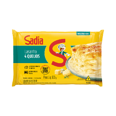 Macarrão Sadia Lasanha 600G 4 Queijos