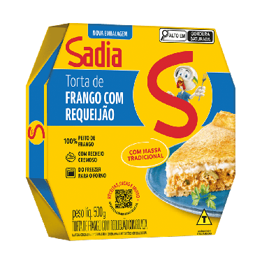 Torta Sadia 500G Frango com Requeijão 