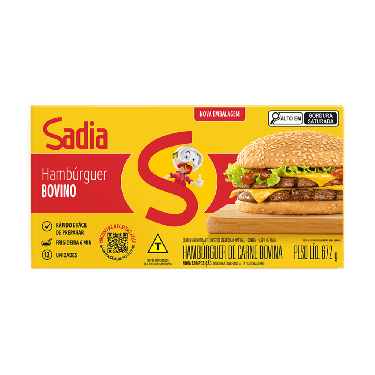 Hamburguer Sadia Bovino 672G