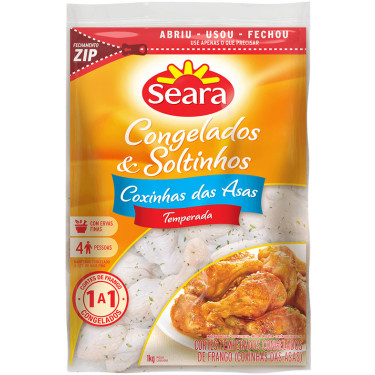 Coxinha da Asa Temperado Pct 1kg