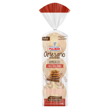 Pao Hamburguer Artesano Australiano Pullman 420g