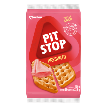 Biscoito Pit Stop Presunto Marilan 137g