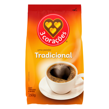 Cafe 3 Corações 250g Tradicional