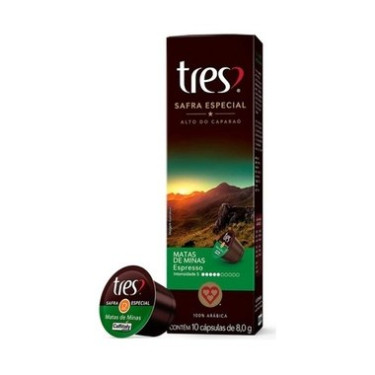 Cápsula Café 3 Corações Expresso 8x8 Matas Minas