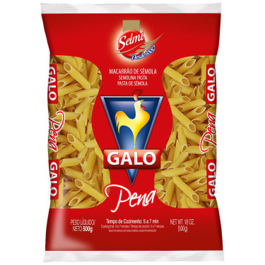 Macarrão Sêmola Galo 500g Pena