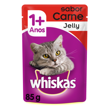 Racao Whiskas 85g Jelly Carne Sh