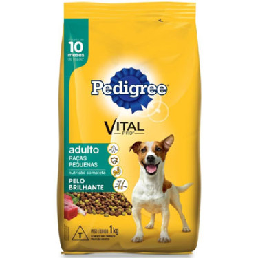 Ração Pedigree raças Pequenas Viltal 1KG