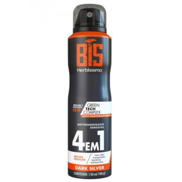 Desodorante Aero Antip.Dark Silver Herbissimo 150ml