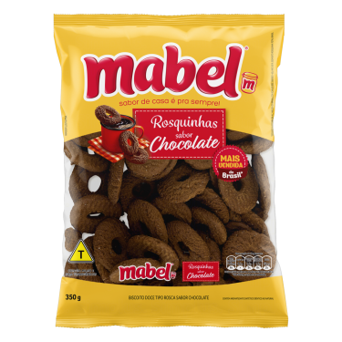 Biscoito Rosquinha Chocolate Mabel 350g