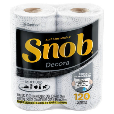 Toalha Papel Snob Decora 2X1Tnb12