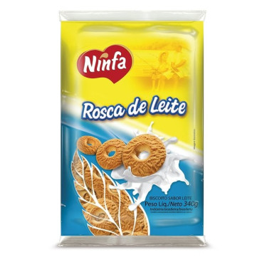 Biscoito Rosquinha Ninfa 340g Leite