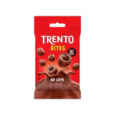 Biscoito Wafer Bites Ao Leite Trento 40g