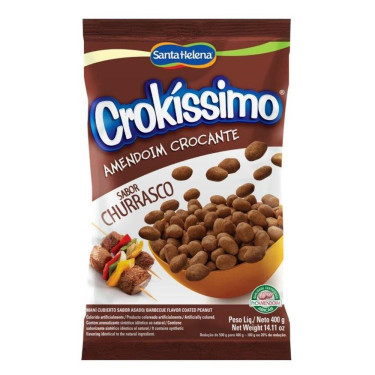 Amendoim Crokissimo Santa Helena 400G Churrasco
