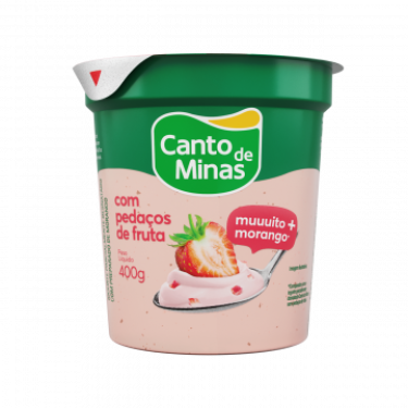 Iogurte Canto de Minas Morango 400G
