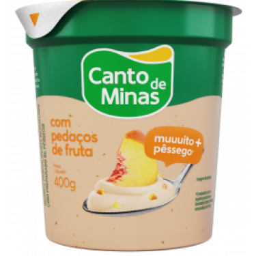 Iogurte Canto de Minas 400G Pessego