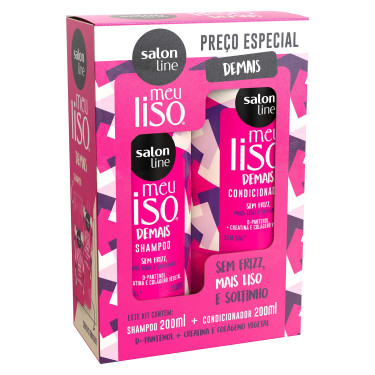 Shampoo Condicionador Meu Liso Demais Salon Line 200ml