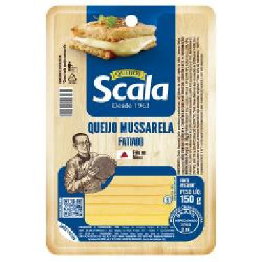 Queijo Mussarela Scala 150g Fatiada
