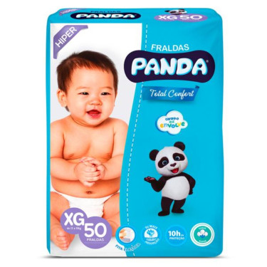 Fralda Descartável Confort Panda 50 Unid XG