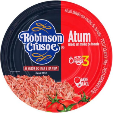 Atum Robinson Crusoe 170g Pedaço Molho de Tomate