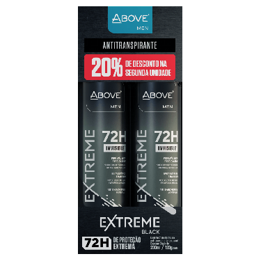 Kit Desodorante Aero Extreme Black Above 2x200ml