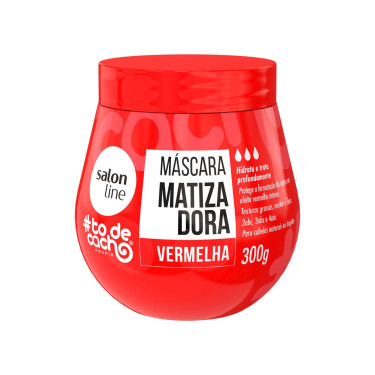 Mascara Capilar Salon Line 300g Matizadora Vermelha