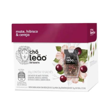 Cha Mate Hibisco Cereja Leão Senses 22g