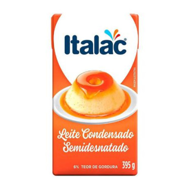 Leite Condensado Italac Semi Desnatado 395G Tetra Park