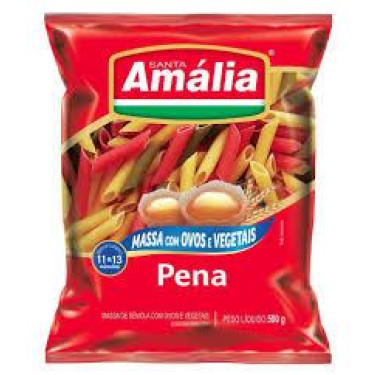 Macarrao Santa Amália com Ovos 500g Tricolor Pena