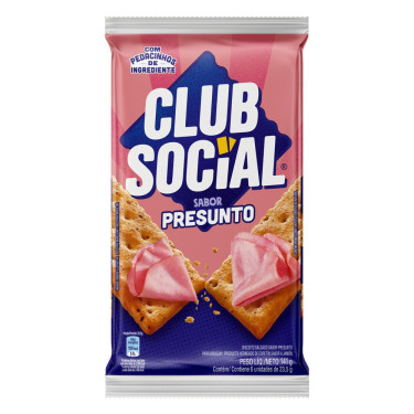 Biscoito Club Social 141G Presunto
