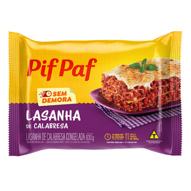 Macarrão Lasanha Pif Paf 600G Calabresa