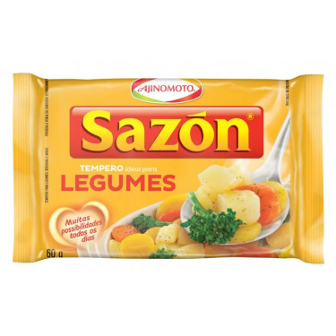 Tempero Sazon 60G Amarelo Legumes Verduras Arroz