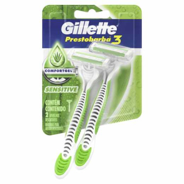 Aparelho Barba Gillette Prestobarba Sensecare  2unid
