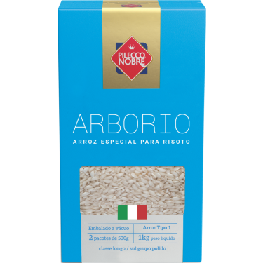 Arroz Arborio Pilecco Nobre 1kg