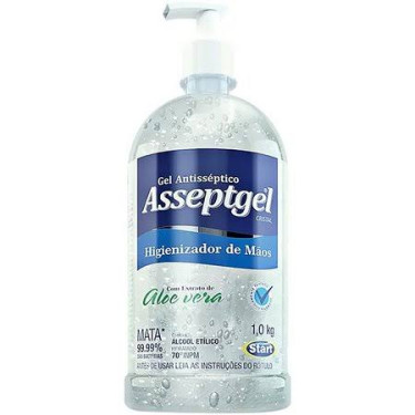 Álcool Gel Higienizador Mãos Start 1kg Asseptgel 70°
