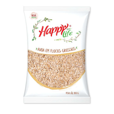 Aveia Flocos Grossos Happy Life 500g