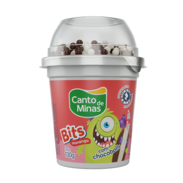 Iogurte Bits Chocoballs Canto Minas 130g
