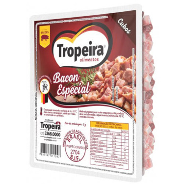Bacon em cubos tropeira 200G