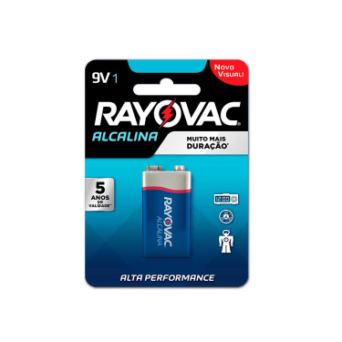 Bateria 9v Alcalina Rayovac