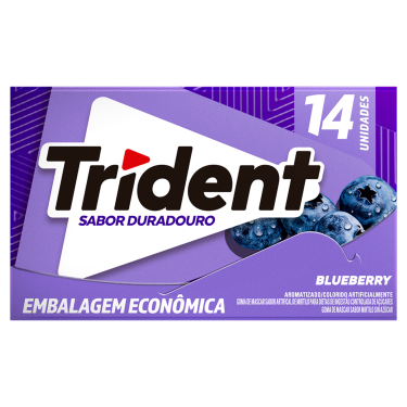 Chiclete  Blueberry Trident 14un/25,2g