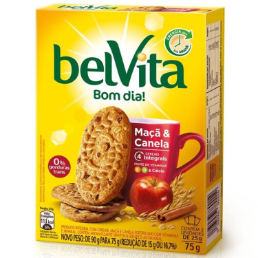 Biscoito Belvita 75g Maça e Canela